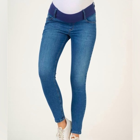 Mavi Denim - Mavi Maternity Skinny Jeans Blue, size 26/32